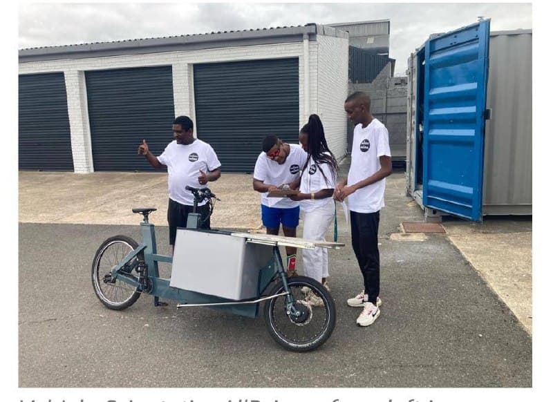A Hendrikse cargo bike loaded and ready for its next delivery